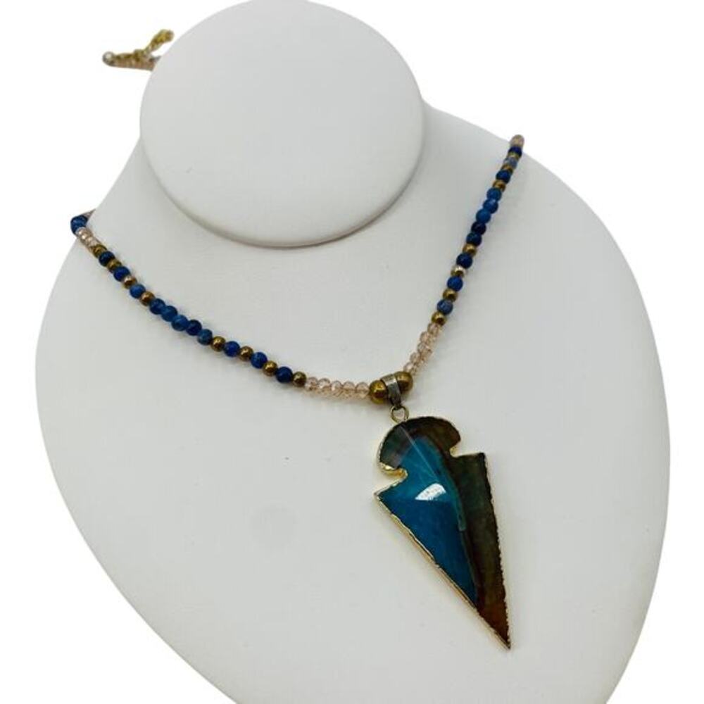 Natural Stone Arrowhead‎ Necklace
